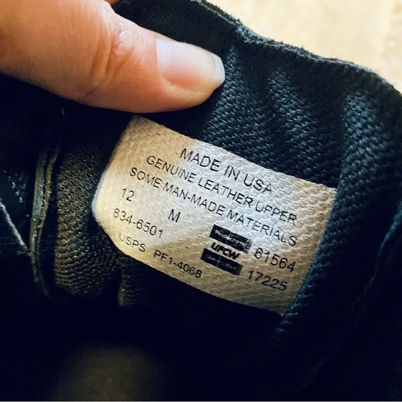 Thorogood Black Oxford Athletic Performance Leather Shoe Size 12 Medium - Picture 7 of 10